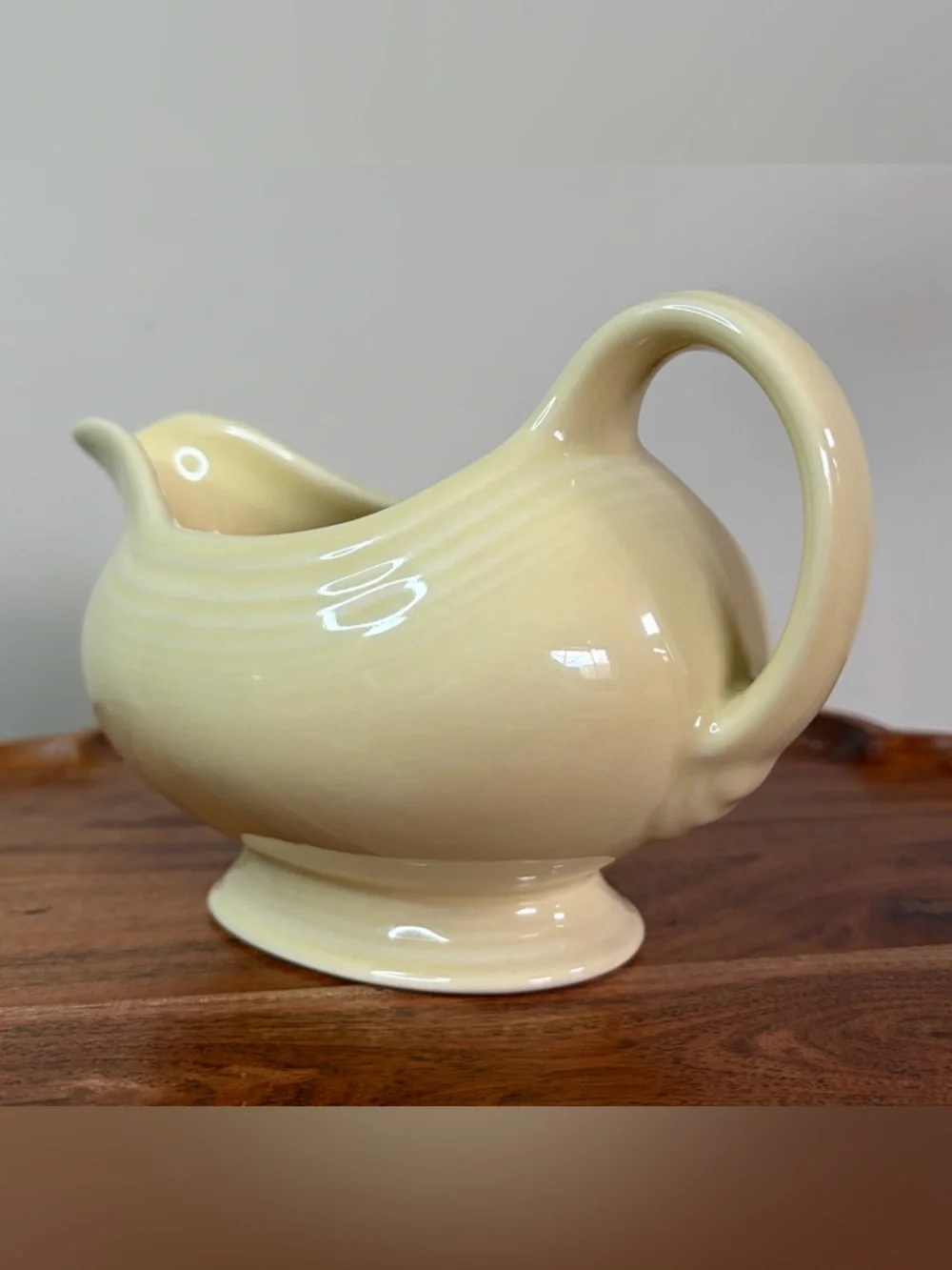 Vintage Pale Yellow Fiestaware Gravy Boat HLC EUC